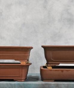 16″- Unglazed Rectangle Bonsai Pots