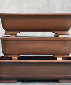 18″- 22″ Unglazed Rectangle Bonsai Pots