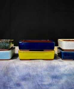 Glazed Bonsai Pots by YOZAN – Rectangle – 4 3/4″