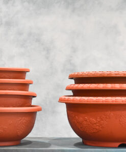 Plastic Bonsai Pots Round Series ‘Terracotta’ – XL